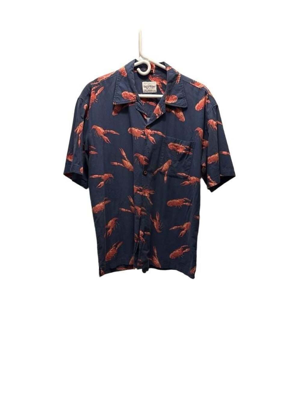 David Carey Originals Men's LA Crawfish All-Over Print Camp Shirt